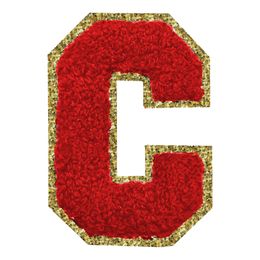 Lysbildefremvisning - Stofmærke Bogstav Rød