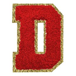 Lysbildefremvisning - Stofmærke Bogstav Rød