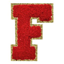 Lysbildefremvisning - Stofmærke Bogstav Rød