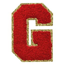 Lysbildefremvisning - Stofmærke Bogstav Rød