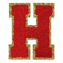 Lysbildefremvisning - Stofmærke Bogstav Rød