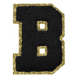 Lysbildefremvisning - Stoffmerke Svart Bokstav