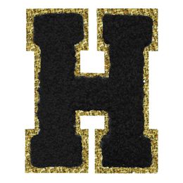 Lysbildefremvisning - Stoffmerke Svart Bokstav