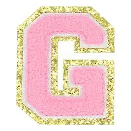 Lysbildefremvisning - Stoffmerke Bokstaver Rosa