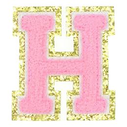 Lysbildefremvisning - Stoffmerke Bokstaver Rosa