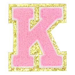 Lysbildefremvisning - Stoffmerke Bokstaver Rosa
