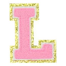 Lysbildefremvisning - Stoffmerke Bokstaver Rosa