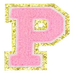 Lysbildefremvisning - Stoffmerke Bokstaver Rosa