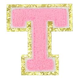 Lysbildefremvisning - Stoffmerke Bokstaver Rosa