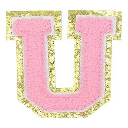 Lysbildefremvisning - Stoffmerke Bokstaver Rosa