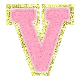 Lysbildefremvisning - Stoffmerke Bokstaver Rosa