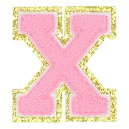 Lysbildefremvisning - Stoffmerke Bokstaver Rosa