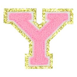 Lysbildefremvisning - Stoffmerke Bokstaver Rosa