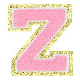 Lysbildefremvisning - Stoffmerke Bokstaver Rosa