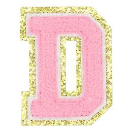 Lysbildefremvisning - Stoffmerke Bokstaver Rosa