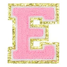 Lysbildefremvisning - Stoffmerke Bokstaver Rosa