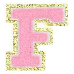 Lysbildefremvisning - Stoffmerke Bokstaver Rosa