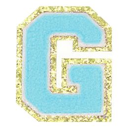 Lysbildefremvisning - Stofmærke Bogstaver Turkis