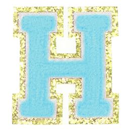 Lysbildefremvisning - Stofmærke Bogstaver Turkis