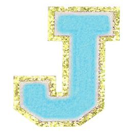 Lysbildefremvisning - Stofmærke Bogstaver Turkis