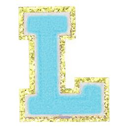 Lysbildefremvisning - Stofmærke Bogstaver Turkis