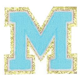 Lysbildefremvisning - Stofmærke Bogstaver Turkis