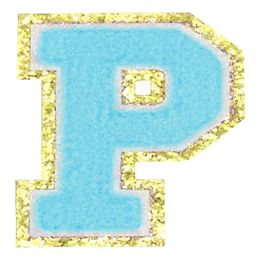 Lysbildefremvisning - Stofmærke Bogstaver Turkis