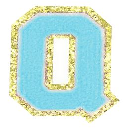 Lysbildefremvisning - Stofmærke Bogstaver Turkis