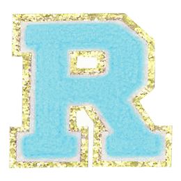 Lysbildefremvisning - Stofmærke Bogstaver Turkis