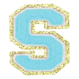 Lysbildefremvisning - Stofmærke Bogstaver Turkis