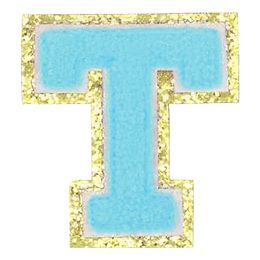 Lysbildefremvisning - Stofmærke Bogstaver Turkis