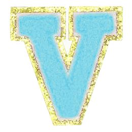 Lysbildefremvisning - Stofmærke Bogstaver Turkis