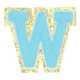 Lysbildefremvisning - Stofmærke Bogstaver Turkis