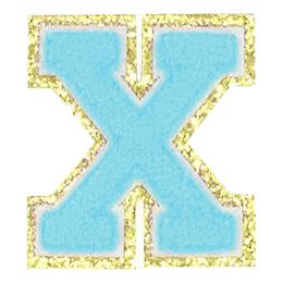Lysbildefremvisning - Stofmærke Bogstaver Turkis