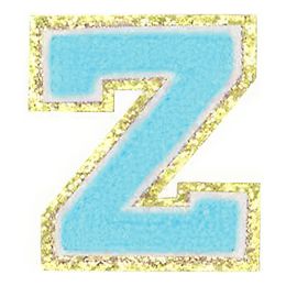 Lysbildefremvisning - Stofmærke Bogstaver Turkis