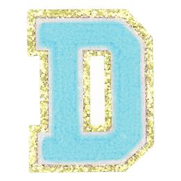 Lysbildefremvisning - Stofmærke Bogstaver Turkis