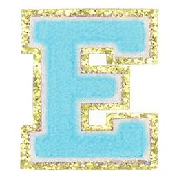 Lysbildefremvisning - Stofmærke Bogstaver Turkis