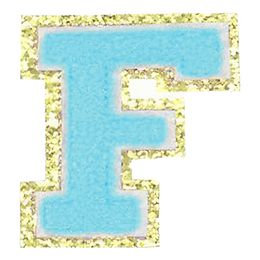 Lysbildefremvisning - Stofmærke Bogstaver Turkis