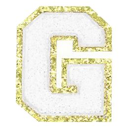 Lysbildefremvisning - Stoffmerke Bokstav Hvit