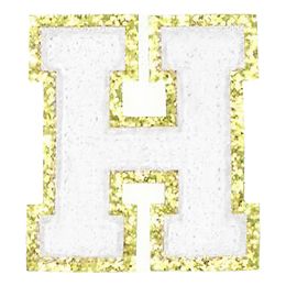 Lysbildefremvisning - Stoffmerke Bokstav Hvit