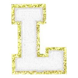 Lysbildefremvisning - Stoffmerke Bokstav Hvit