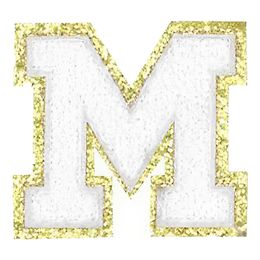 Lysbildefremvisning - Stoffmerke Bokstav Hvit