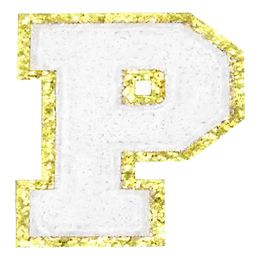 Lysbildefremvisning - Stoffmerke Bokstav Hvit