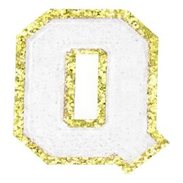 Lysbildefremvisning - Stoffmerke Bokstav Hvit