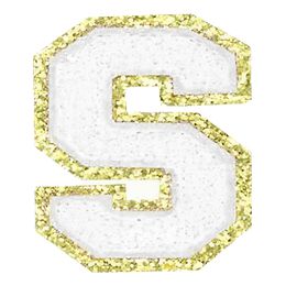 Lysbildefremvisning - Stoffmerke Bokstav Hvit