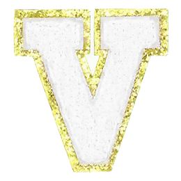 Lysbildefremvisning - Stoffmerke Bokstav Hvit