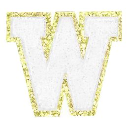 Lysbildefremvisning - Stoffmerke Bokstav Hvit