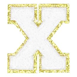 Lysbildefremvisning - Stoffmerke Bokstav Hvit