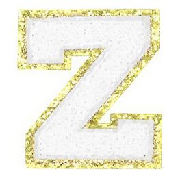 Lysbildefremvisning - Stoffmerke Bokstav Hvit