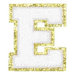 Lysbildefremvisning - Stoffmerke Bokstav Hvit